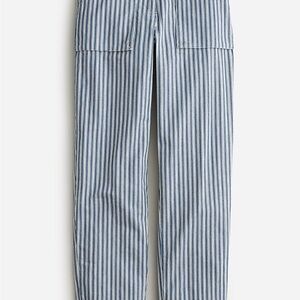 J. Crew Blue and White Chinos with Classic Straight-Leg Cut